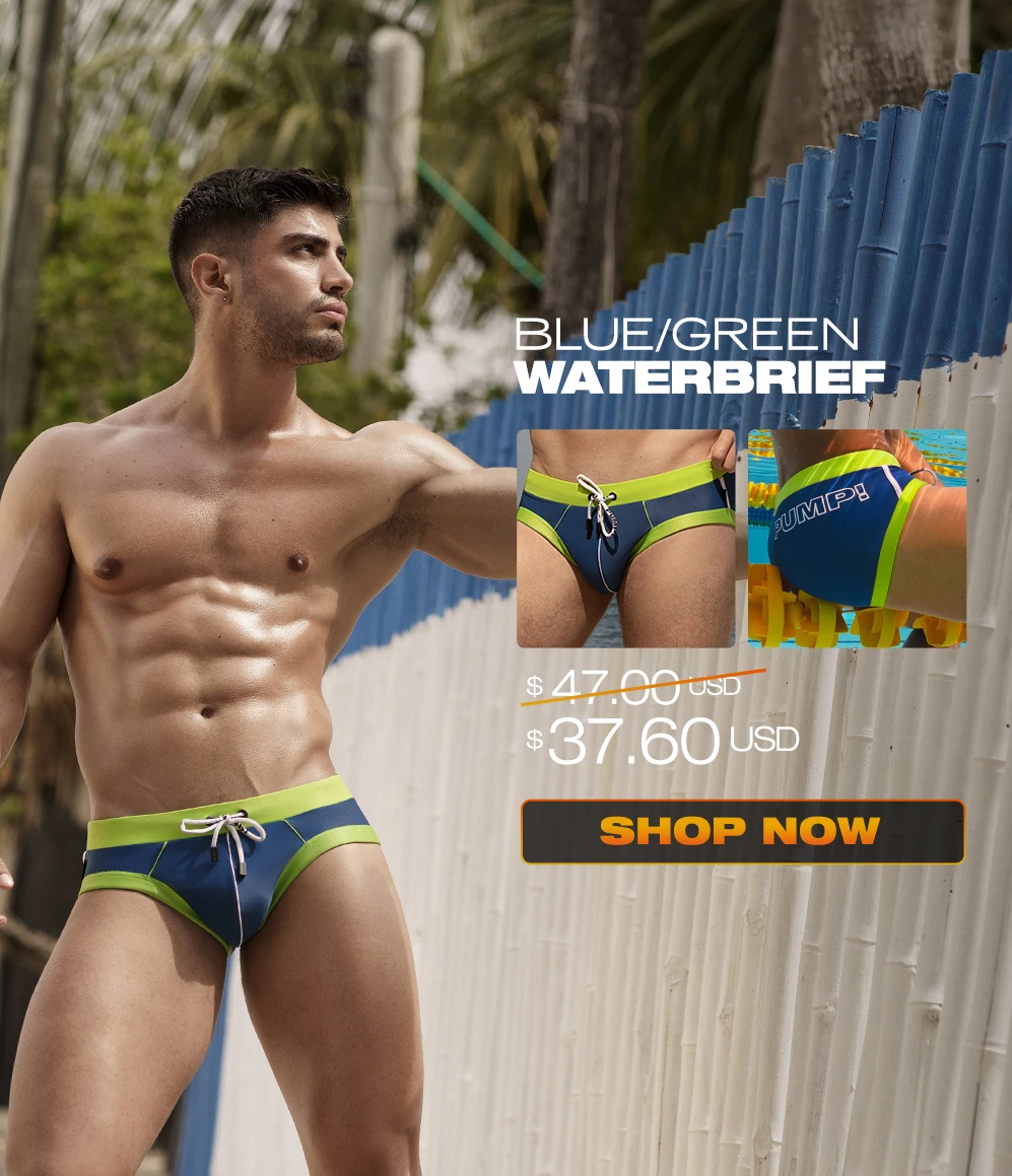 Pump underwear product blue green waterbrief Pump Canada