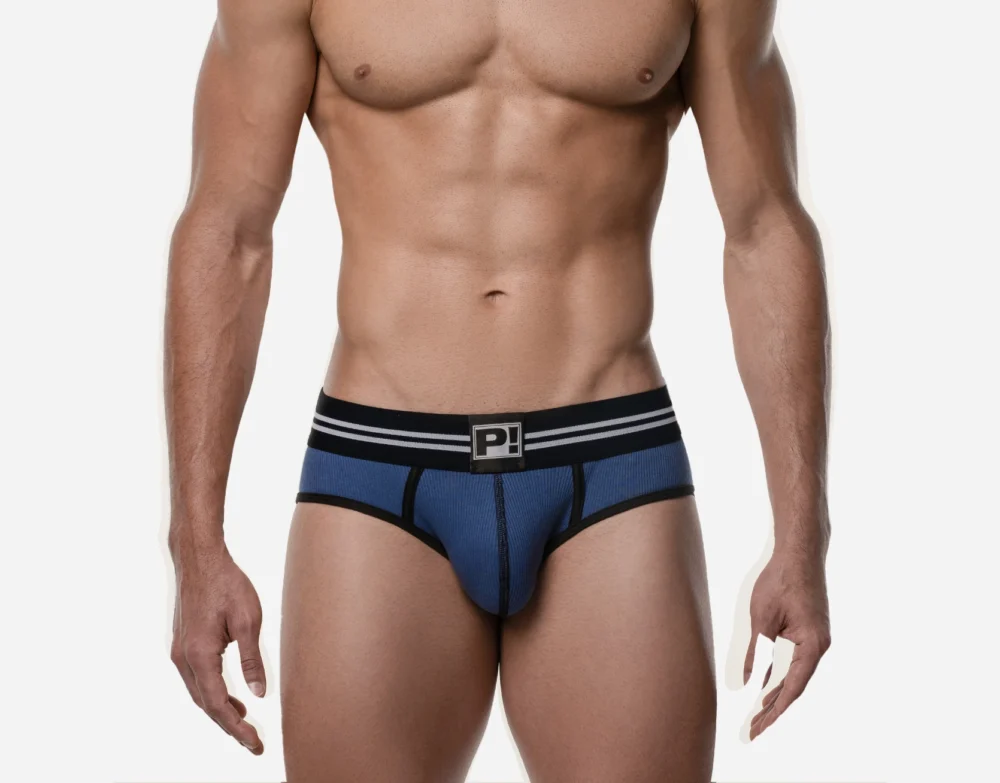 Round2 Blue Backless Brief