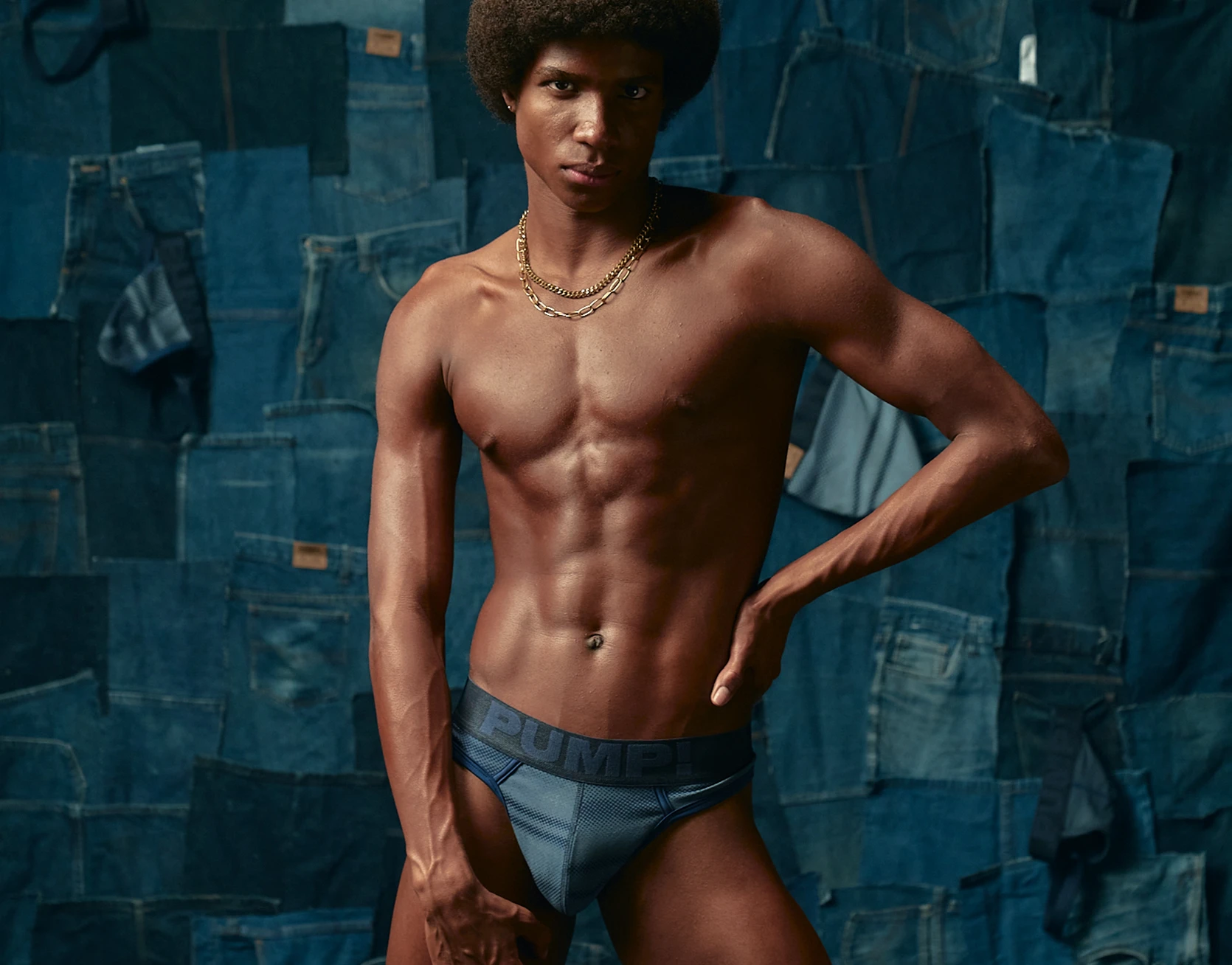 Indigo Blue Thong